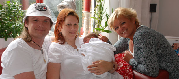 Caroline op bezoek